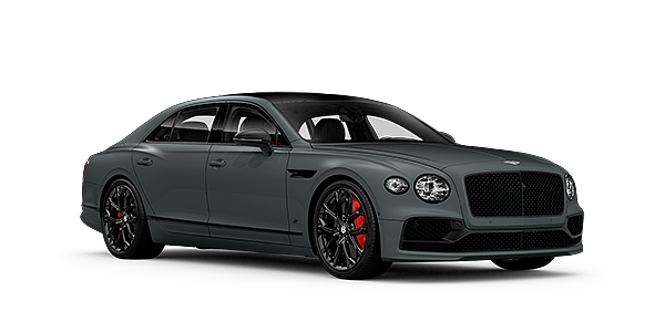 Bentley Shijiazhuang Bentley Flying Spur S front side angled view in Cambrian Grey coloured exterior. 